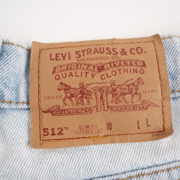 Vintage LEVI'S 512 Slim Fit Tapered light wash jeans 1990's / Y2K size 29 - Picture 2 of 12